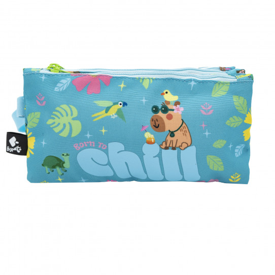 astuccio scuola triplo born to chill