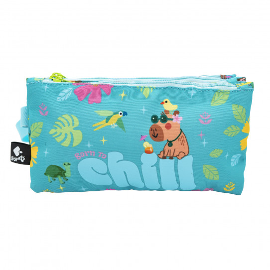astuccio scuola triplo born to chill