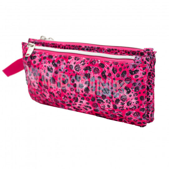 accessori e zaini portamatite scuola astuccio scuola triplo wild pink