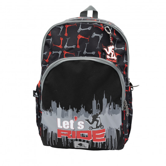 big school backpack let's ride