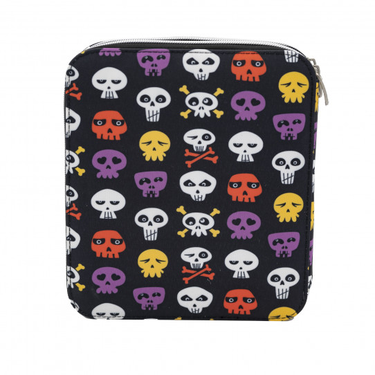estojo conteudo skulls and bones
