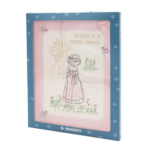 livro comunhao espanhol minina aquarela