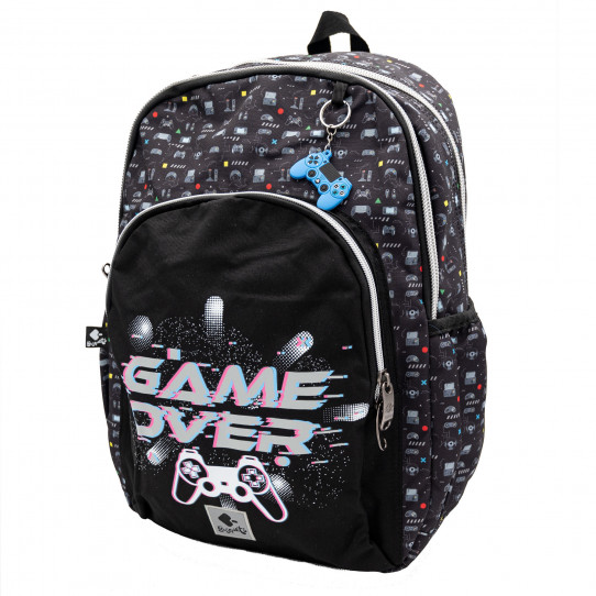 Mochila escolar grande Game over