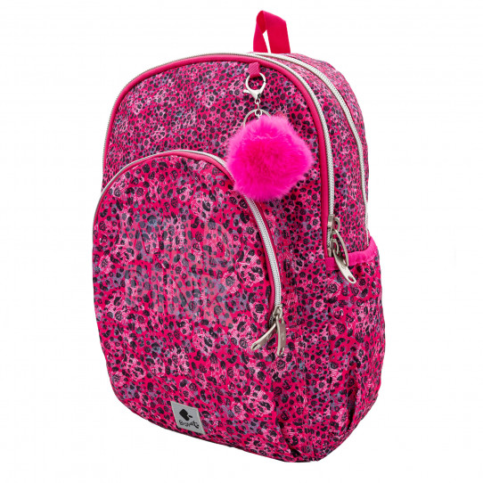 Mochila escolar grande Wild pink