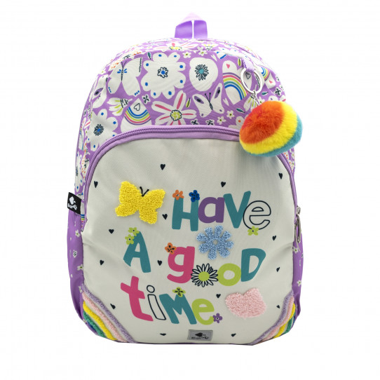 mochila escolar mediana have a good time