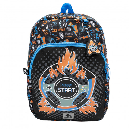mochila escolar mediana press start