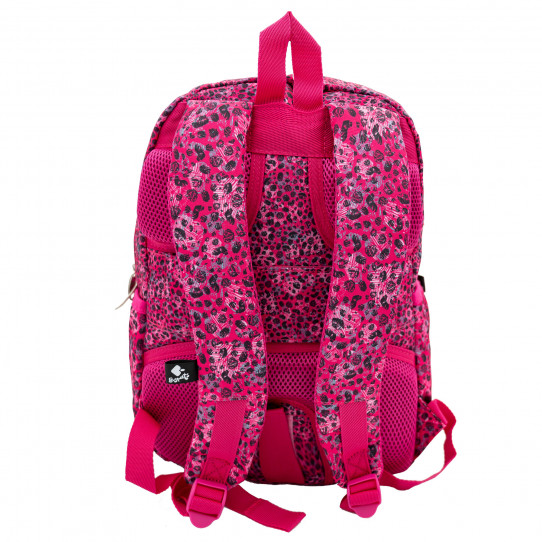 mochila escolar mediana wild pink