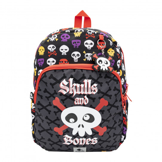 mochila escolar skulls and bones