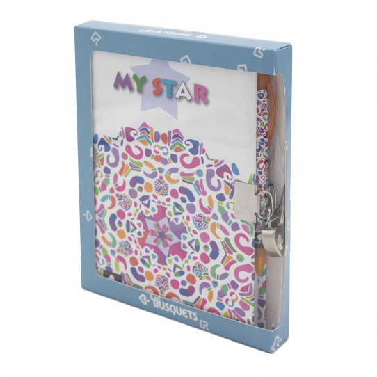 stationery personal journals personal diary with lock and pen my star