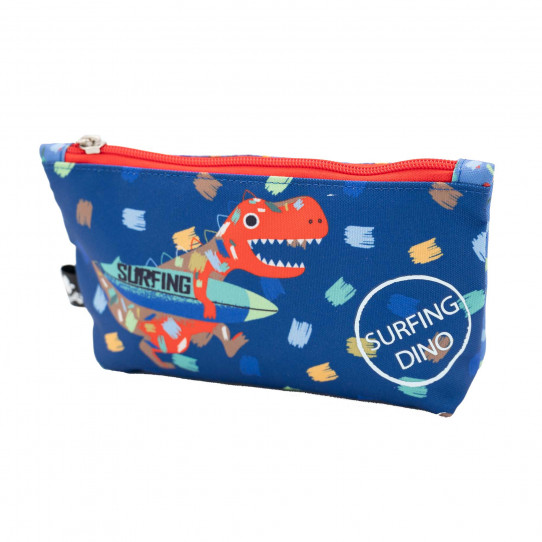accessori e zaini portamatite scuola tombolino triangolare kids surfing dino