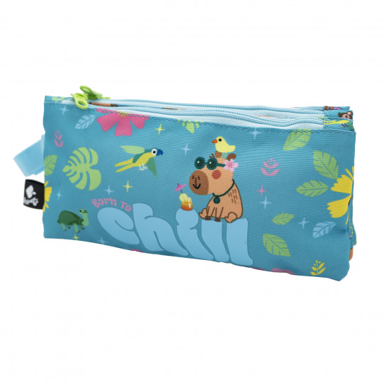 backpacks and accessorise&nbsp;pencil case&nbsp;triple pencil case born to chill