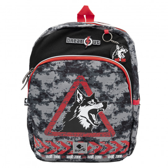 zaino scuola breakout wolf zone