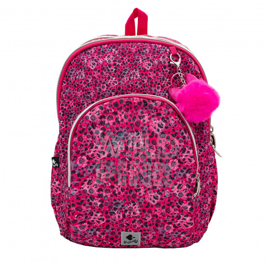 zaino scuola doppio wild pink